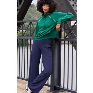 Tommy Bahama Navy Wide Leg Lounge Yoga Pants